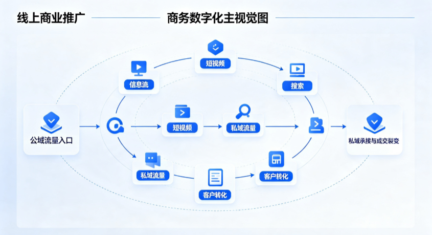 元谋县线上商业推广怎么做？全域流量闭环搭建与低成本转化实战指南